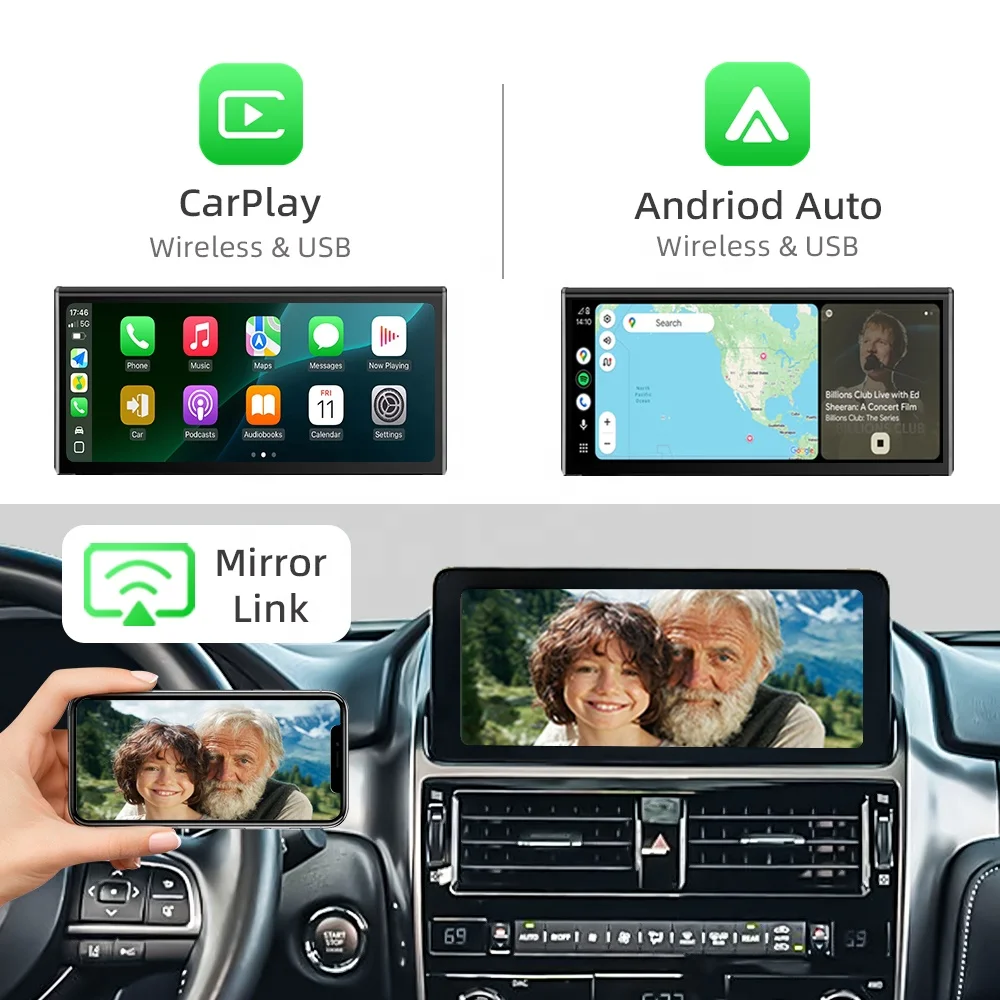 NewFor Lexus GX 2022-2023 Linux Interface Box Wireless CarPlay Android Auto CarPlay Module Decoder Car Radio Binarytek