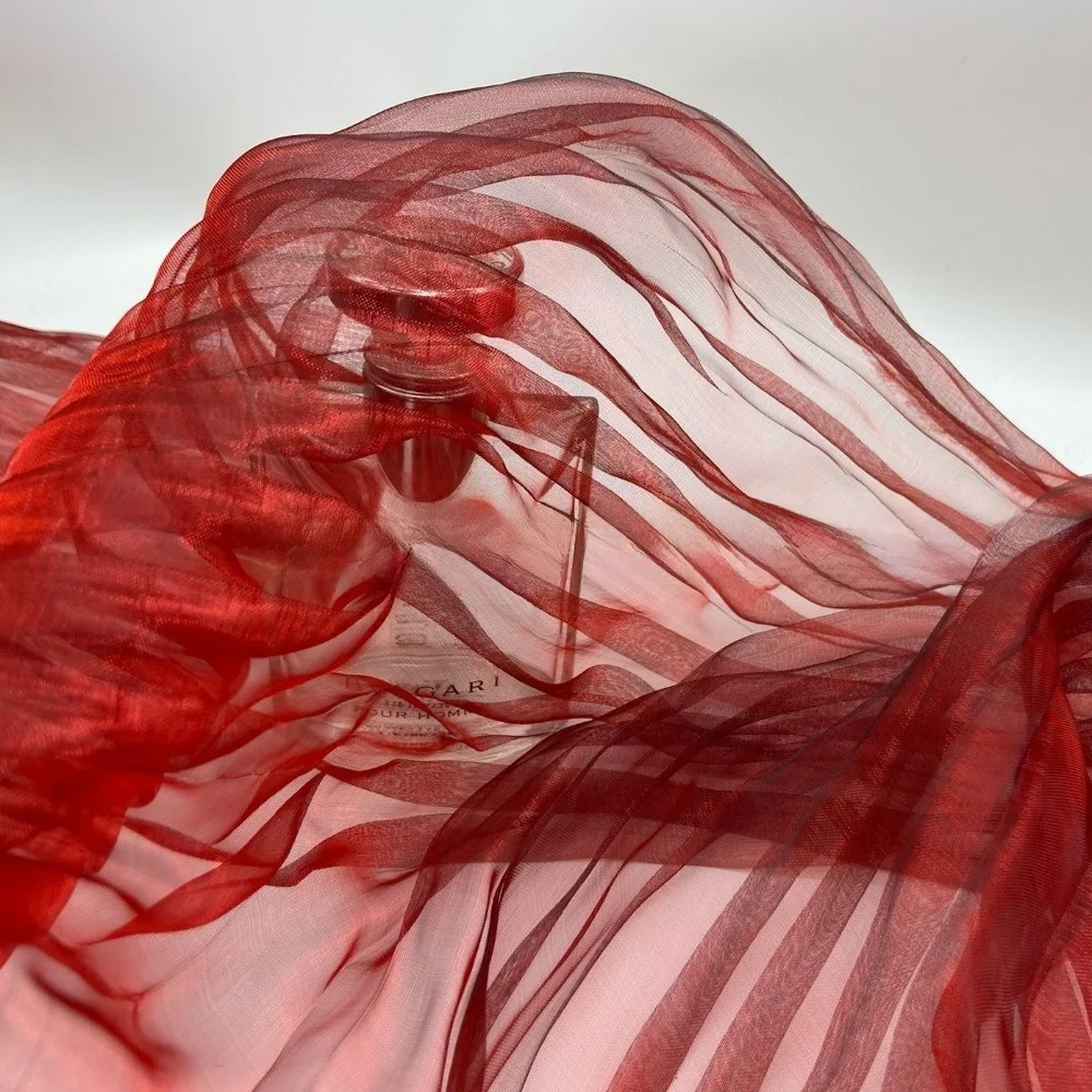 150cm X 1 Yard Organza Pleated Fabric Colorful Two-color Hardnet Texture Three-dimensional Pleated Fabric Handmade Pleated