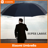 Xiaomi Super Large Folding Umbrella Rain Women Windproof Sunny And Rainy Paraguas Male Double Whole Family Umbrellas UBY28
