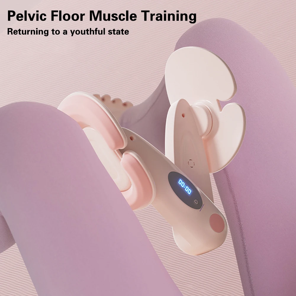 Pelvic Floor Muscle Trainer Kegel Exerciser 360 Rotating Baffle Hip Trainer Adjustable Inner Thigh Exercise Equipment Trainer