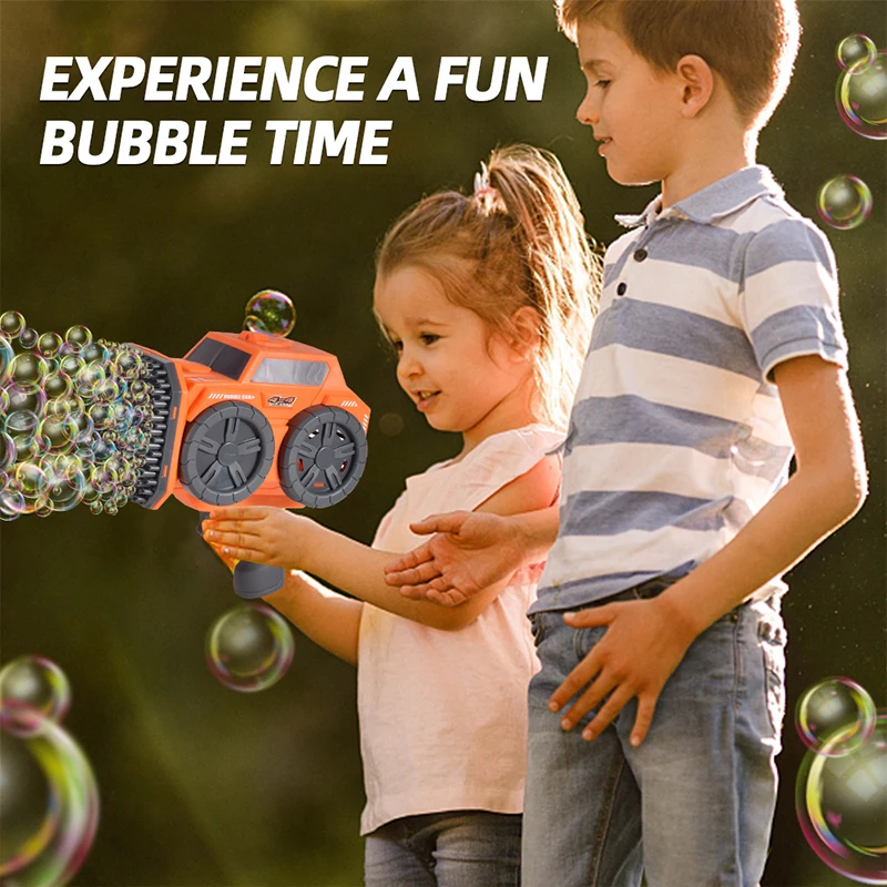 Bubble Machine For Kids Creative 139 Holes Engineering Vehicle Bubble Blower Outdoor Bubble Machine Summer Toys Electric gifts