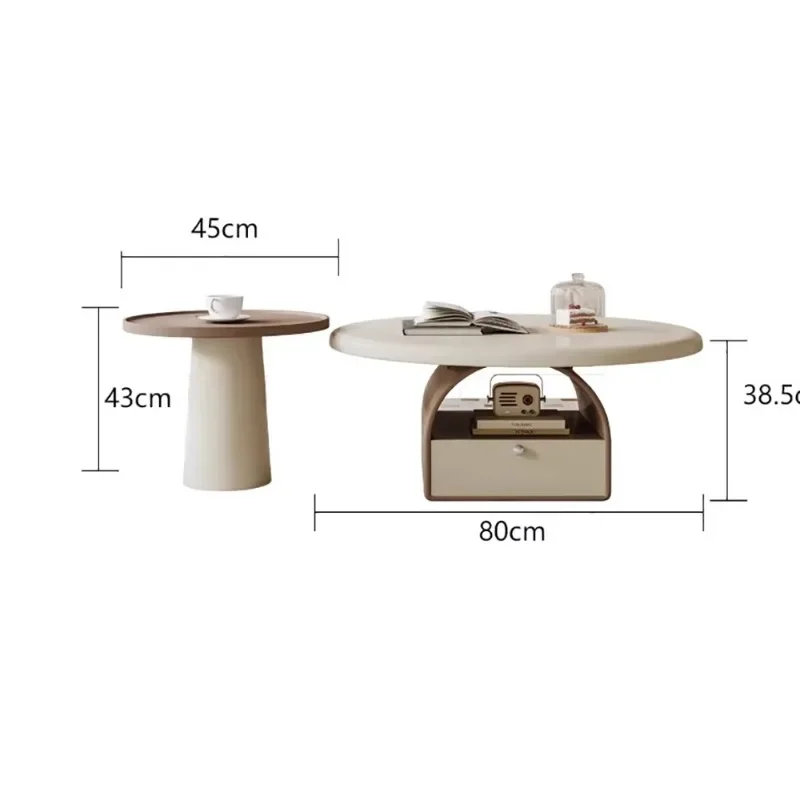 b11-Designt Modern Coffee Table Living Room Premium Effect Coffee Table Simple Unique Table Basse De Salon Living Room Furniture