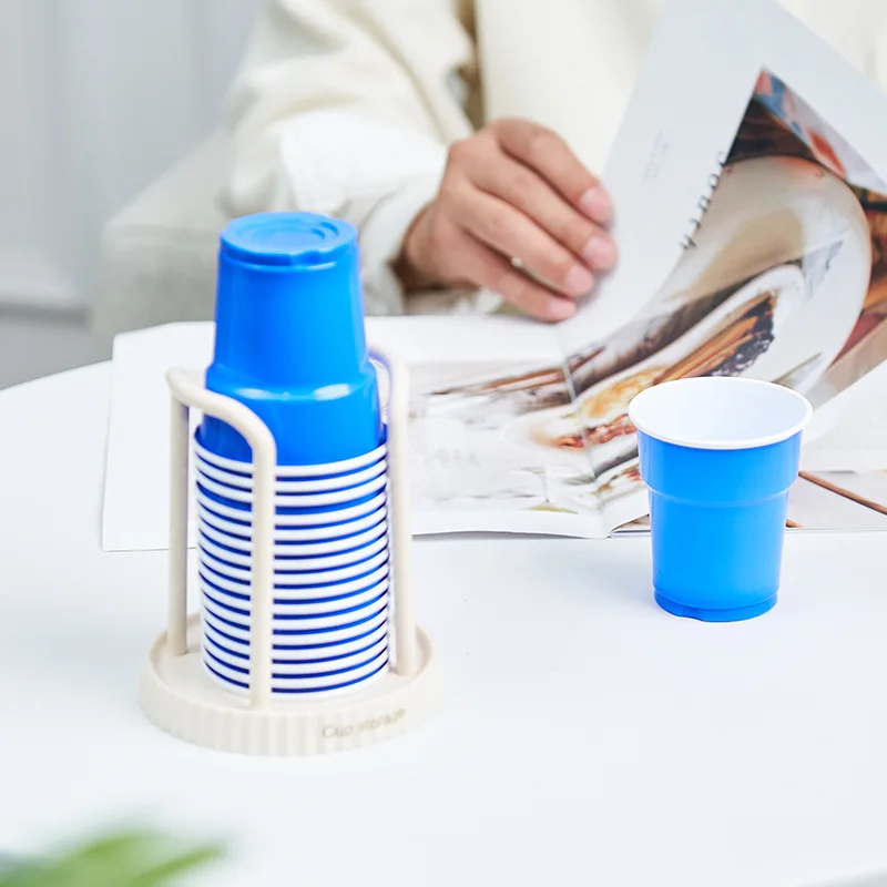 Paper cup holder disposable cup desktop stand multi-function storage stand household coffee tea cups holder