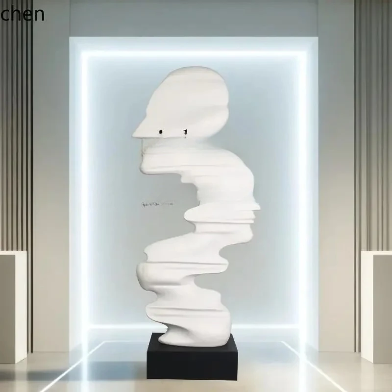 b6.23 art ornament floor-to-ceiling modern simple abstract sculpture portrait character decorative base living room decoration
