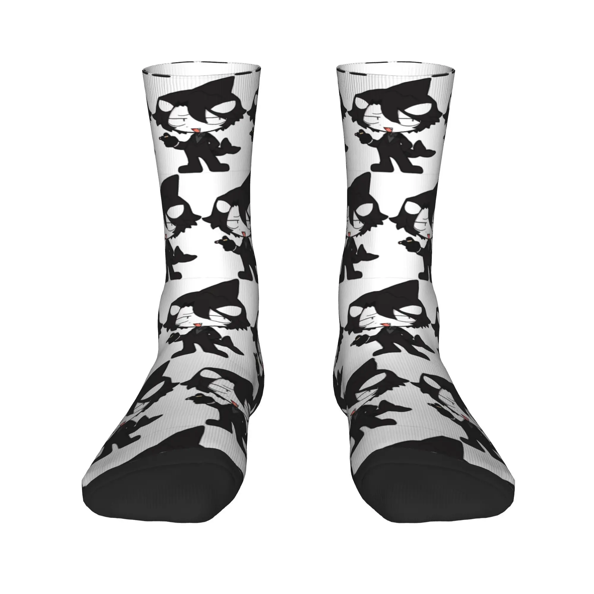 جوارب Idate Harajuku الممتصة للعرق، جوارب طويلة لجميع المواسم لهدايا عيد الميلاد للجنسين