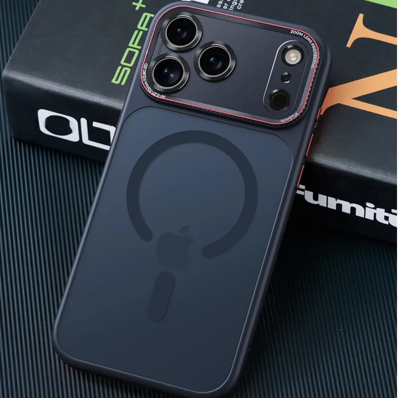 เคสแม่เหล็กสำหรับ Magsafe iPhone 17 Air 16 15 14 13 Pro Max Plus 17Pro 17Air 16Pro พร้อมปุ่มควบคุมกล้องแบบแม่เหล็ก