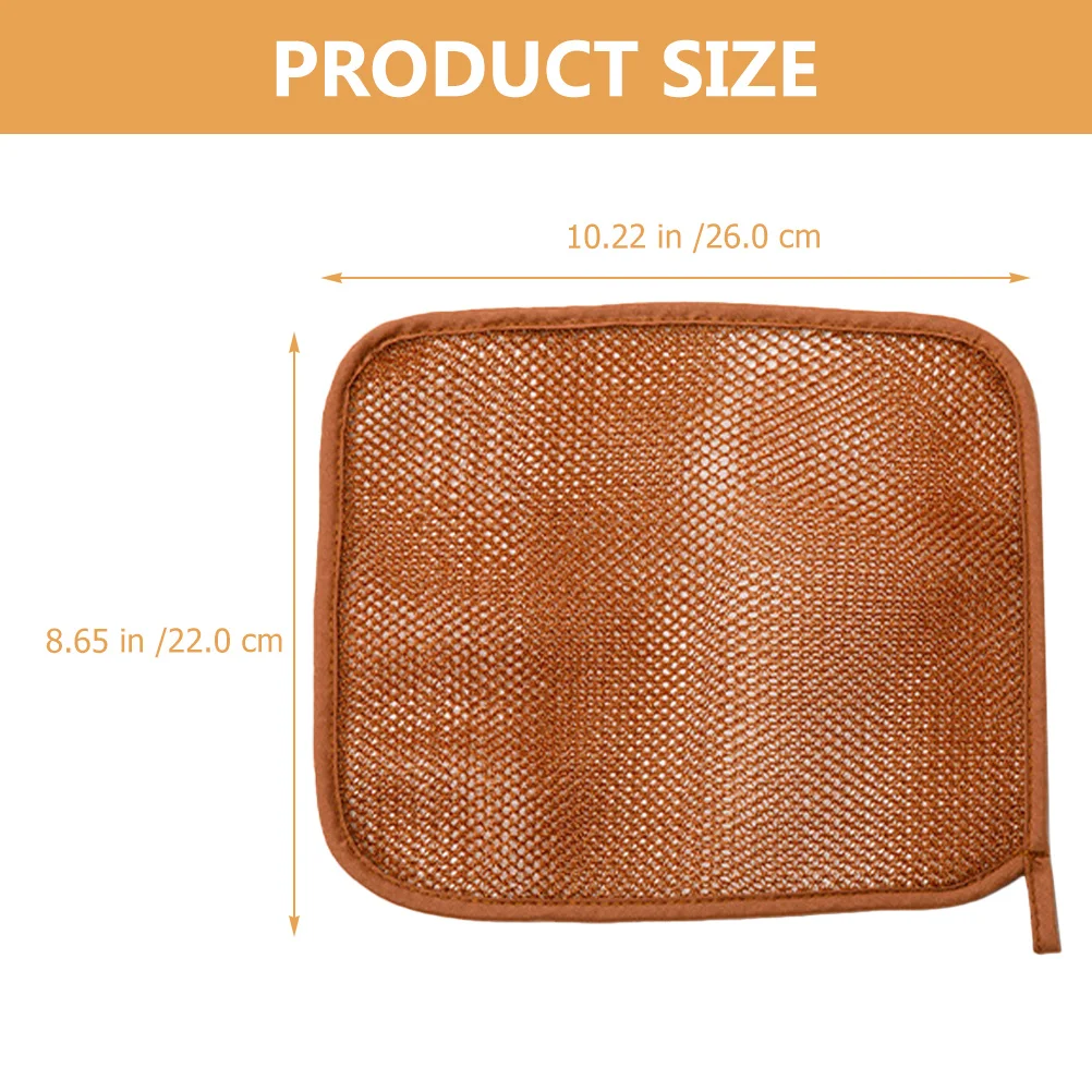 

2Pcs African Exfoliating Shower Towel Back Scrubber Double-Layer Nylon Bath Net Soft Body Washcloth African Washing Net