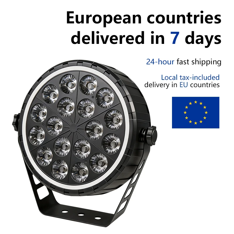 4-6 Stück 18x12W RGBW LED PAR-Licht, Fernbedienungsmodell, DMX512-gesteuertes LED-Farbwechsel-Bühnenlicht, professionelle DJ-Ausrüstung