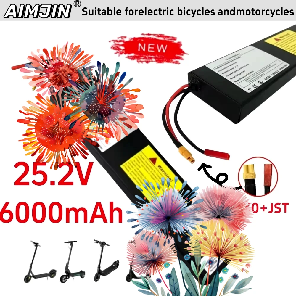 

7s2p scooter specific battery 25.2V 6.0Ah 18650 Li-ion Rechargeable Battery Pack For 29.4V Electric Scooter