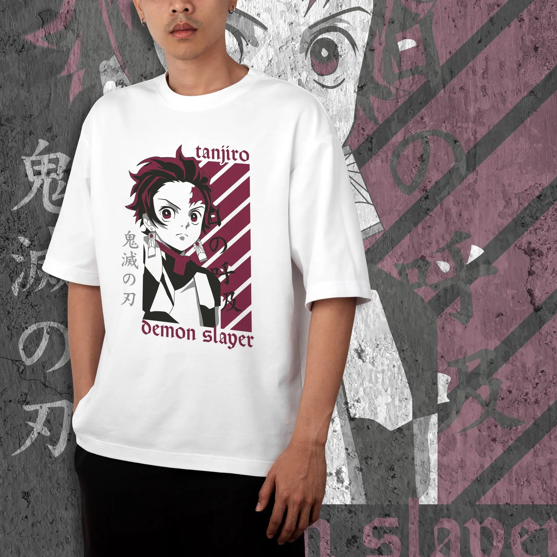 T-shirt with Demon Slashing Blade print - Tanjiro Kamado 3 WE