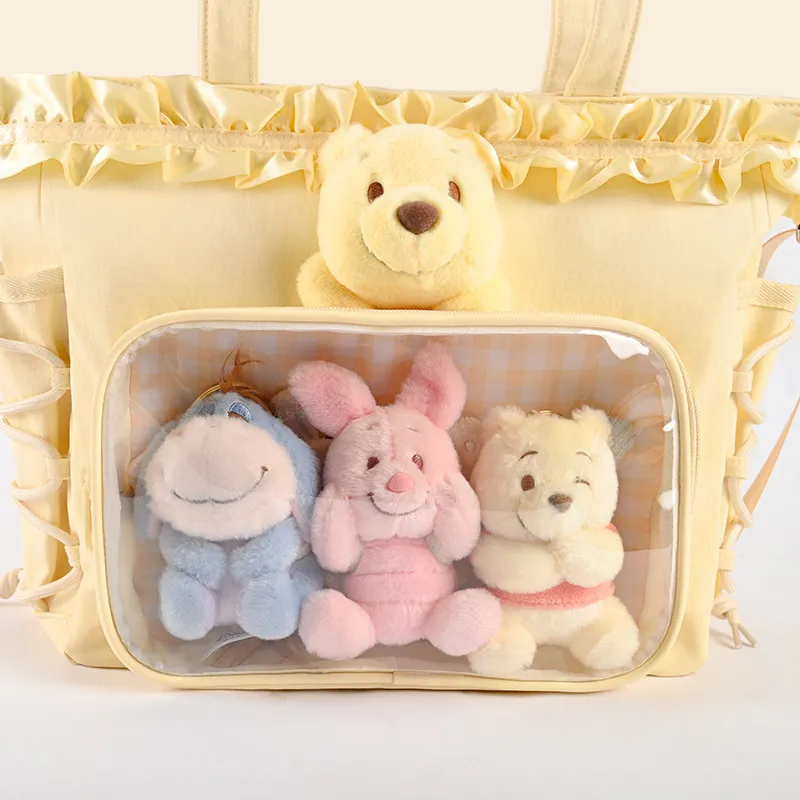 Original Disney Holiday Gifts Genuine Potdemiel Winnie The Pooh Shoulder Crossbody Tote Pain Bag Two-dimensional Baby Comic Show