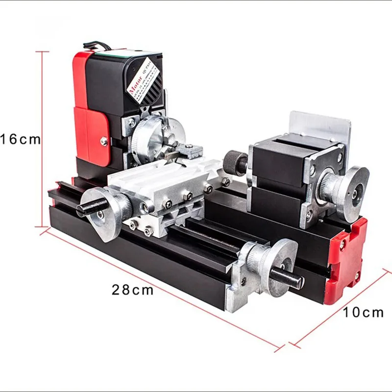 

Six-in-one multifunctional woodworking machine tool microcomputer lathe, metal teaching processing machine tool