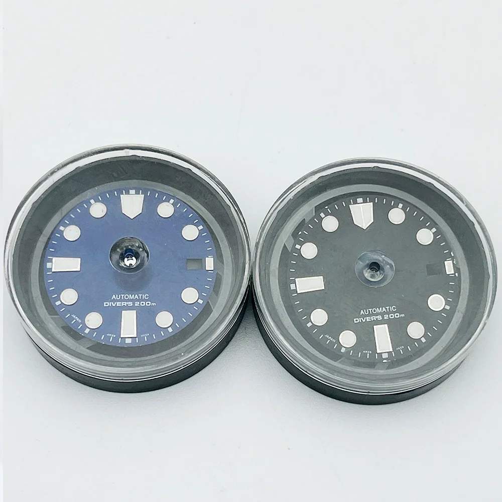 Customized Dial 28.5mm Dial Fit NH35 NH36 Movement SKX007 SPRD 6105 Turtle Tuna Samurai Case Green Luminous Watch Dial Parts - view 2