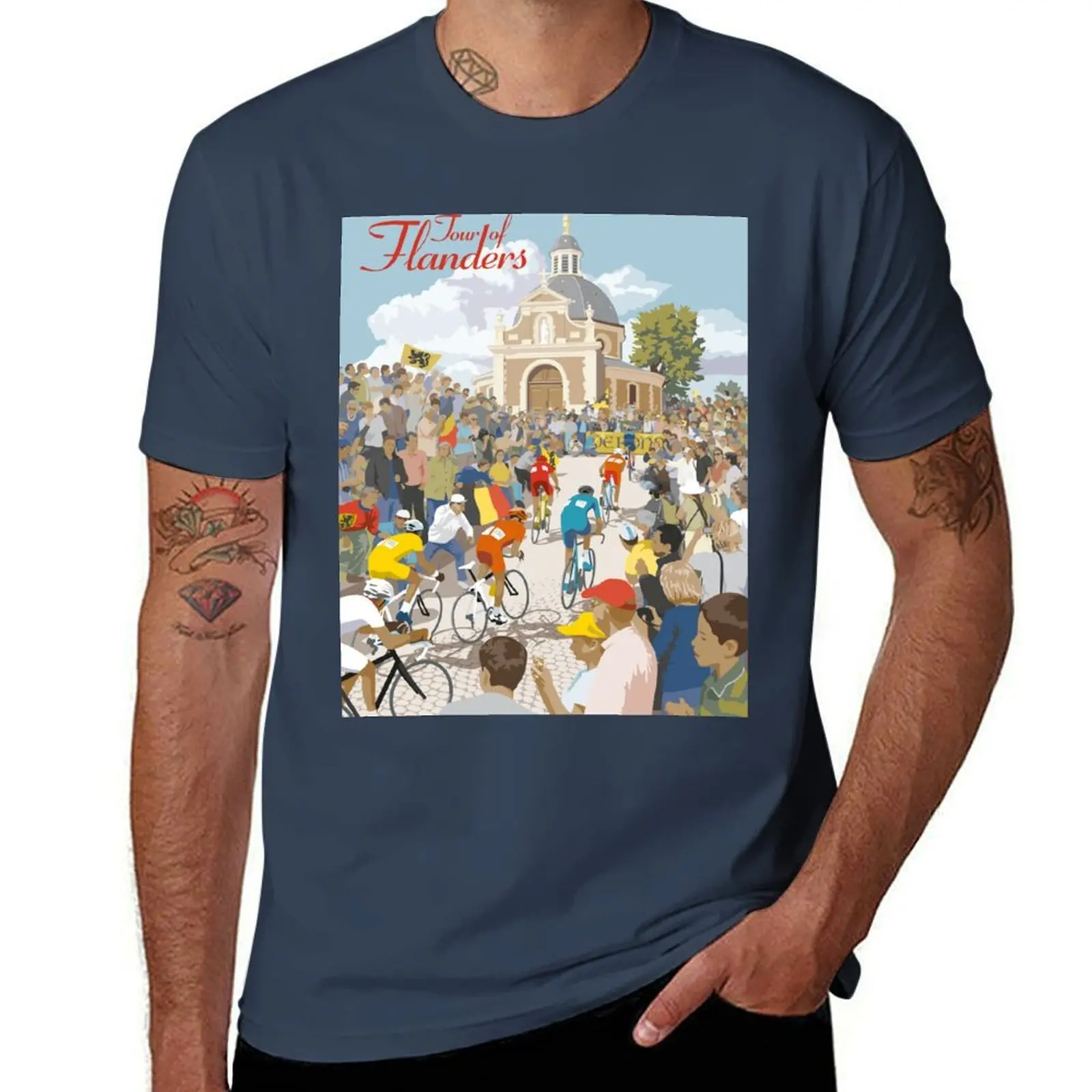

TOUR OF FLANDERS, BELGIUM T-Shirt Moisture Control Sports Tee