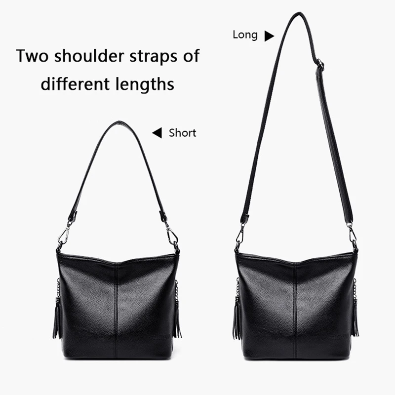 Neue Umhängetaschen für Damen Soft Water Designer Luxus Leder Handtaschen weibliche Messenger Umhängetasche Vintage Retro Einkaufstasche