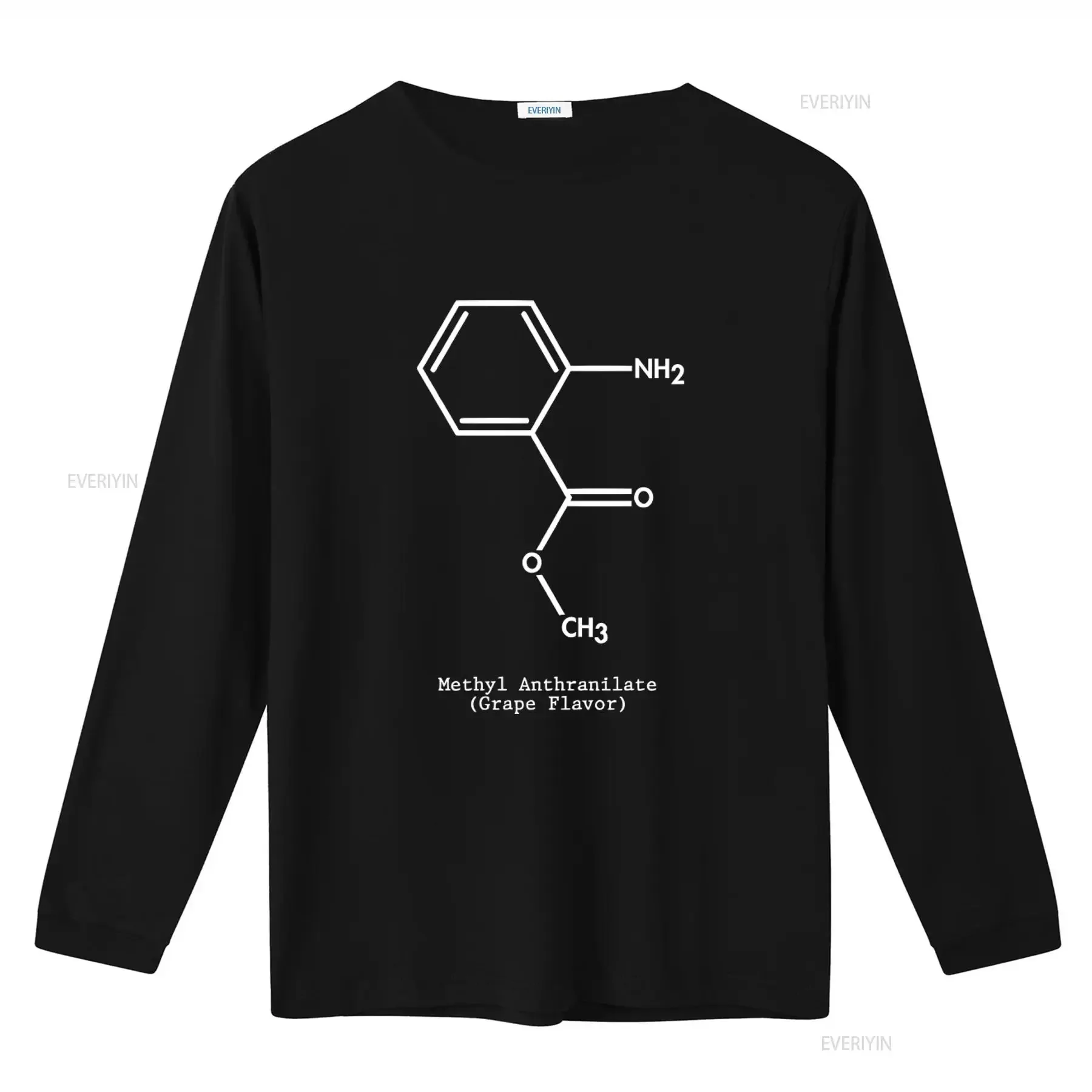 Grape Flavor Molecule Design T Shirt Methyl Anthranilate Print for Purple Soda Lovers Vape Shop Enthusiasts vintage Washed view 2