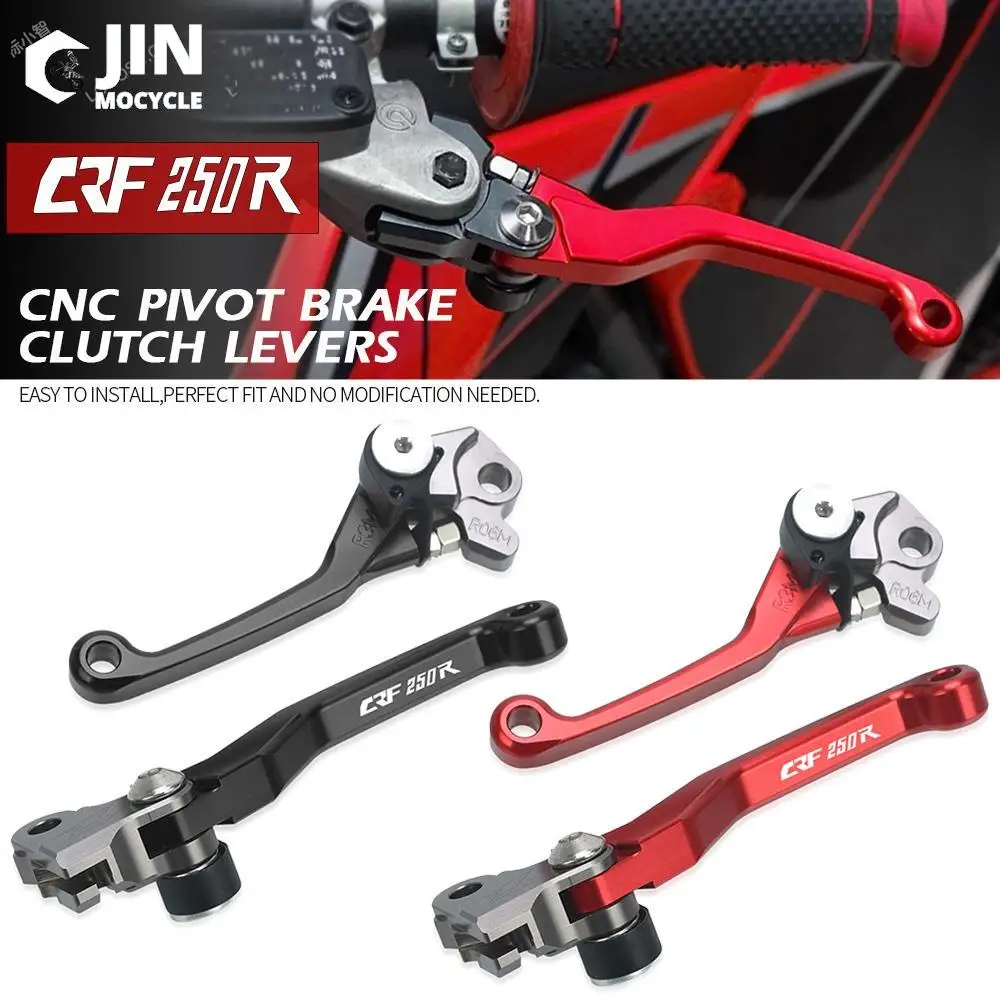 

Dirt Bike For HONDA CRF250R CRF 250R 2004 2005 2006 Motorcoss Pit Dirt Bike Pivot Foldable Brake Clutch Levers With LOGO CRF250R