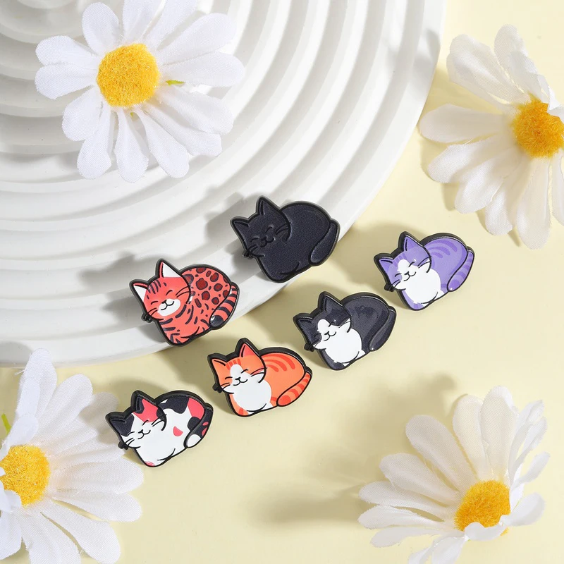 2-6pcs/set Flork Meme Nurse Enamel Pin Spanish Bible Verse Cute Animal Hold Knife Dachshund Galloping Horse Brooch Jewelry Gift