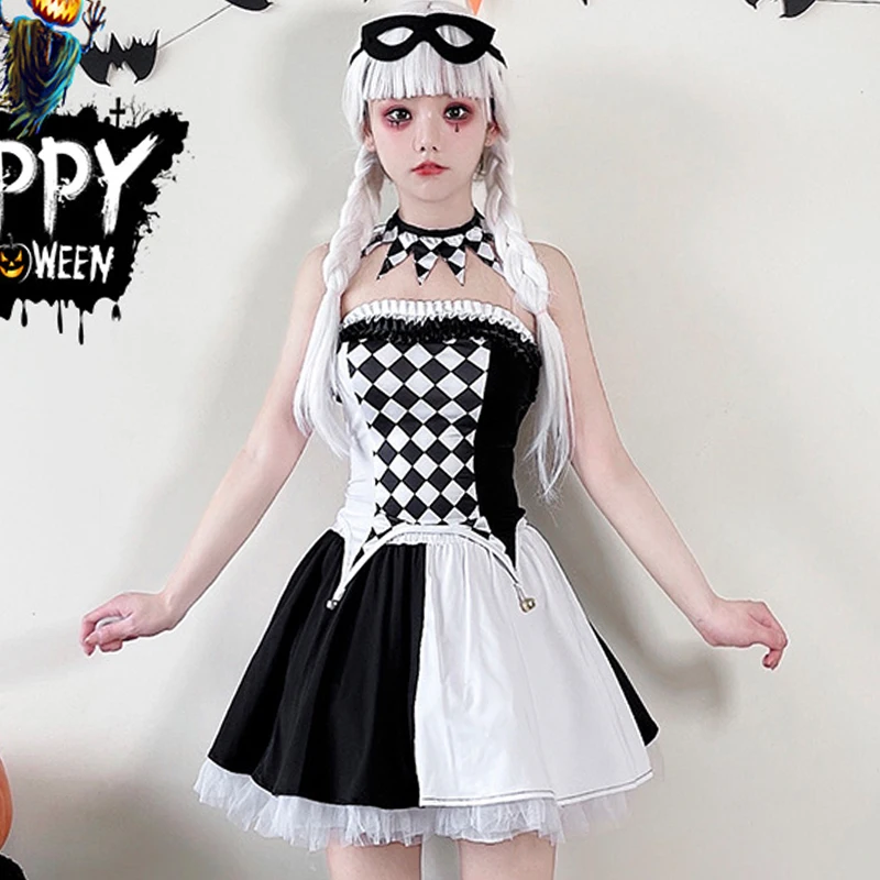 

Halloween Costumes Cos Circus Costumes Clown Cosplay Costumes Cosplay Two-dimensional Animation Exhibition