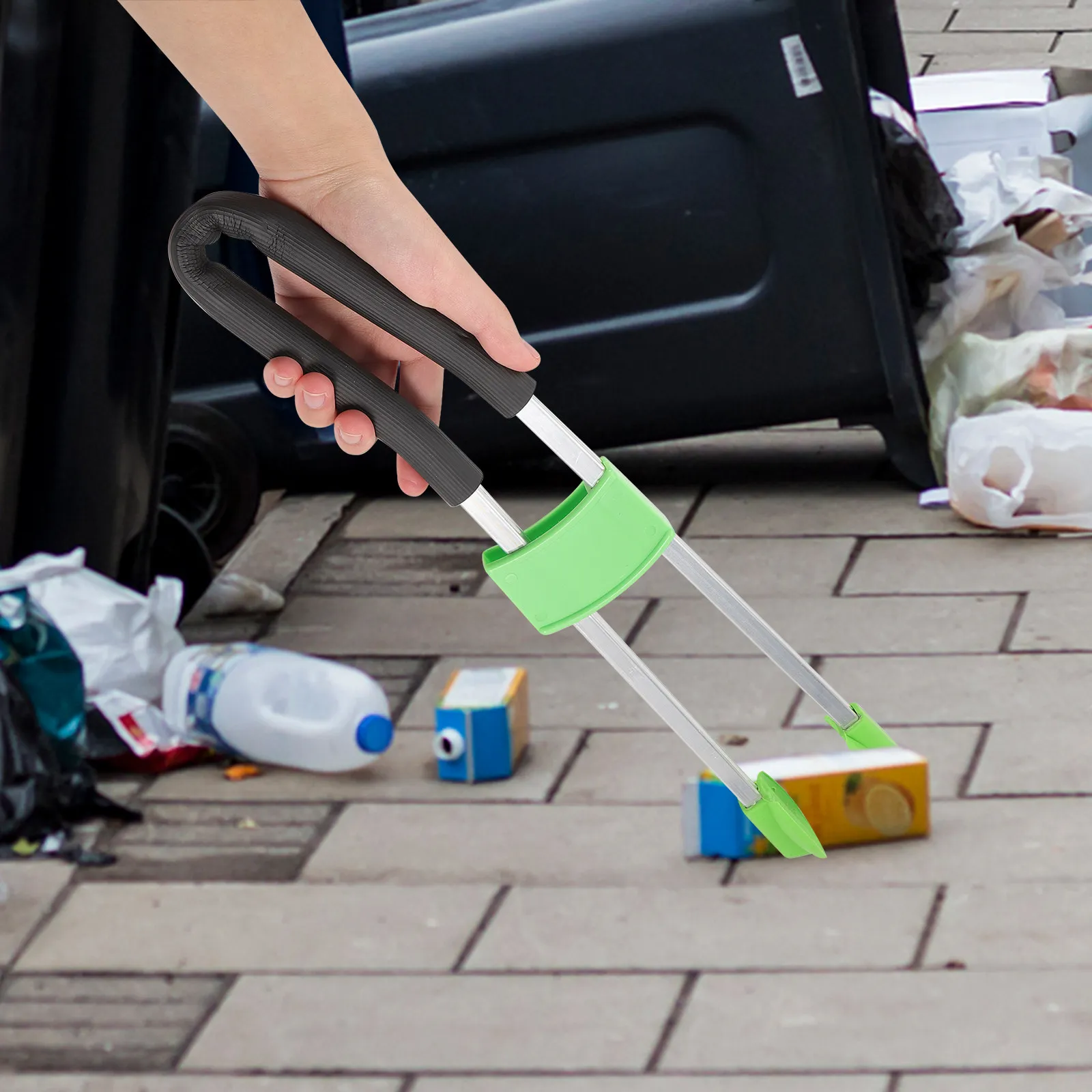 

Heavy Duty Trash Picker Grabber Tool Outdoor Cleaning Supplies Reusable Garbage Tongs Litter Picker Pickup Sticks Durable Rubber