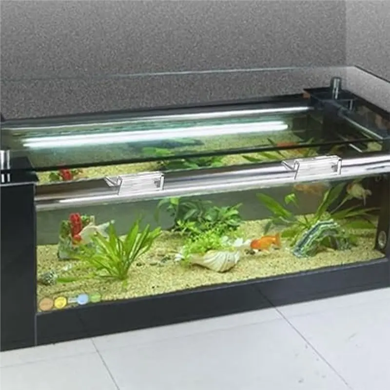 DTEN-Premium Acrylic Aquarium Stand - Sturdy Support Bracket For Fish Tank Lid & Cover, Enhances Display & Protection