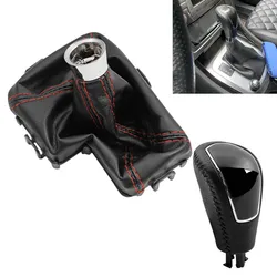 For Ford Mondeo MK4 S-MAX Kuga Galaxy MK1 BLK Automatic Gear Shift Knob Shifter Lever Stick Gaiter Boot Cover Cars Accessories