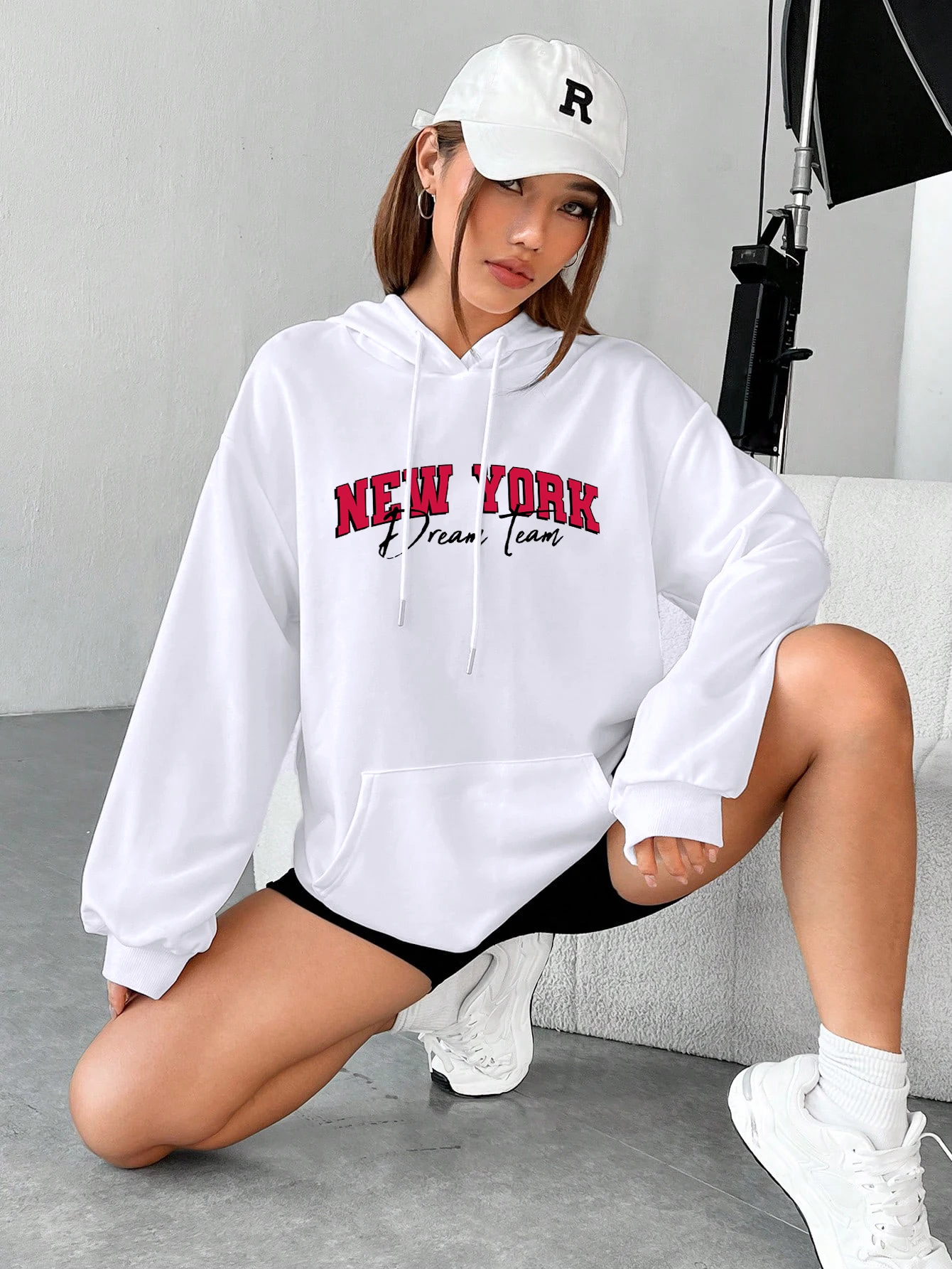 America New York City Women Hoodie Empire State Hoodies fur-liner Hoody Woman Soft Spring Autumn Clothing