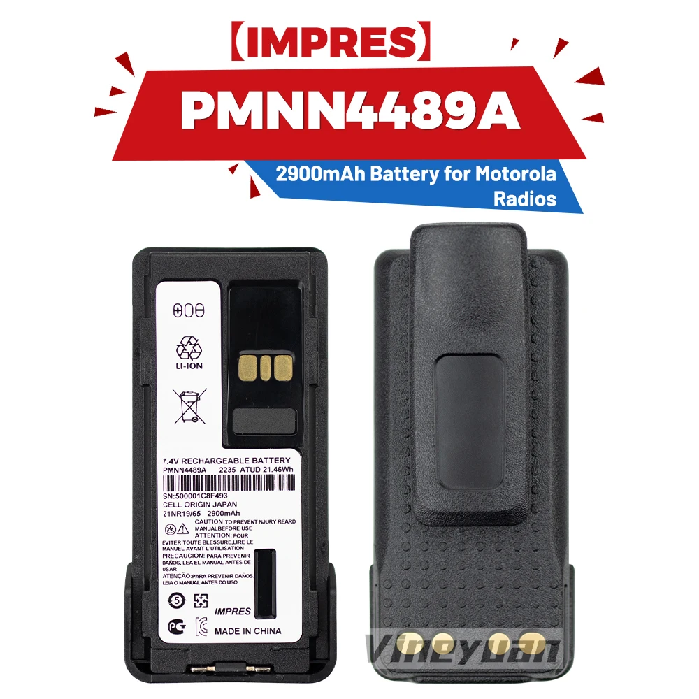 

Аккумулятор 7,4 В, 2900 мАч PMNN4489A IMPRES для Motorola GP328D + GP338D + P8668I APX900 DGP5050E DGP5550E DGP8050E DGP8550E DP4801E