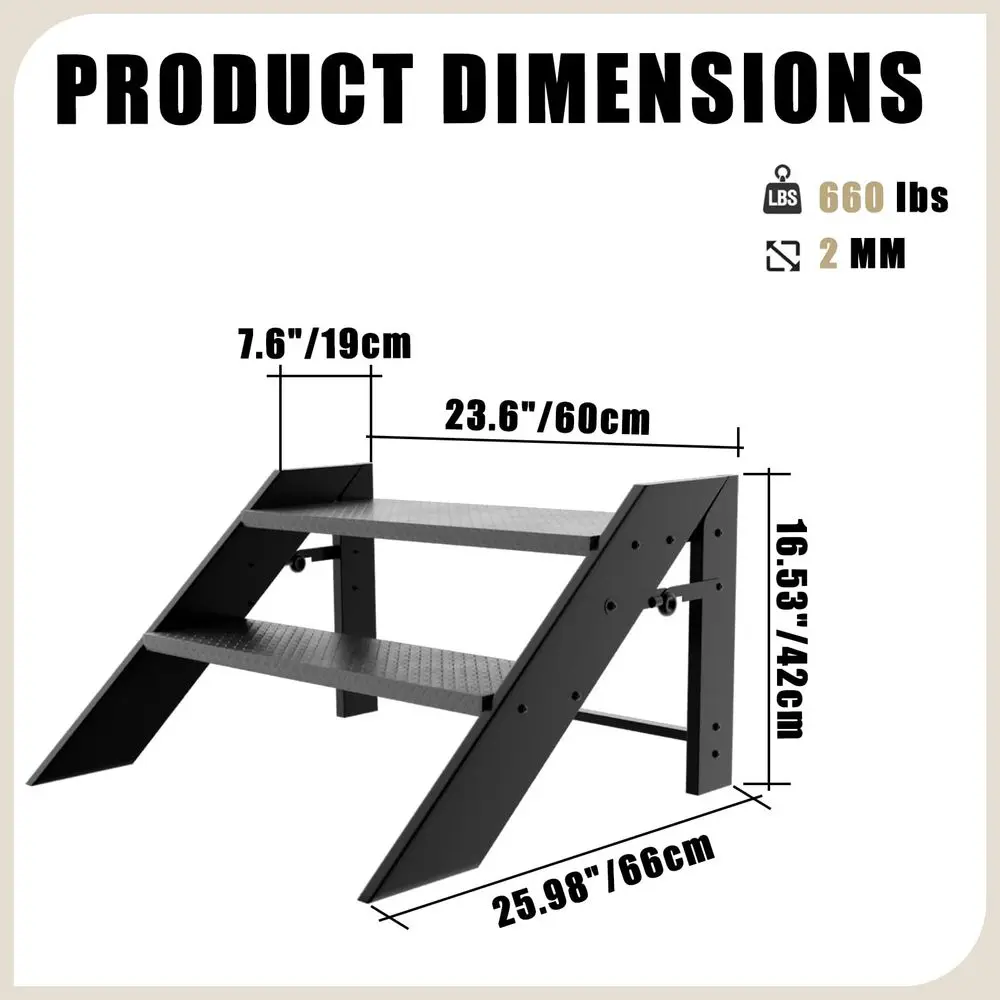 

Лестница-стремянка складная, 2-ступенчатая, для автодомов, кемперов, прицепов, домов на колесах, спа-салонов, для подъема на высоту