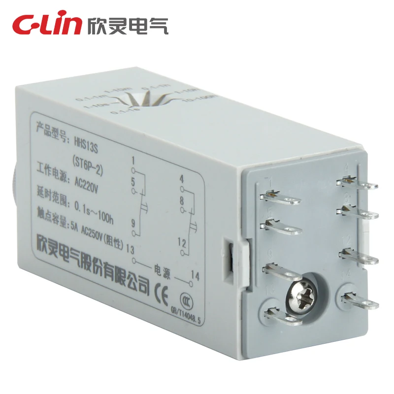 HHS13S (ST6P-2) /13S-1 (H3Y-4) Tijd Relais Base Optioneel