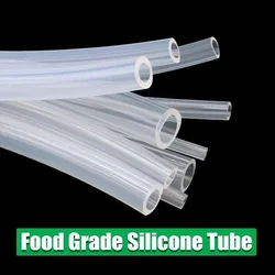 Food Grade Transparent Silicone Rubber Hose ID 0.5 1 2 3 4 5 6 7 8 9 10 mm OD Flexible Tube Nontoxic Silicone soft Tube