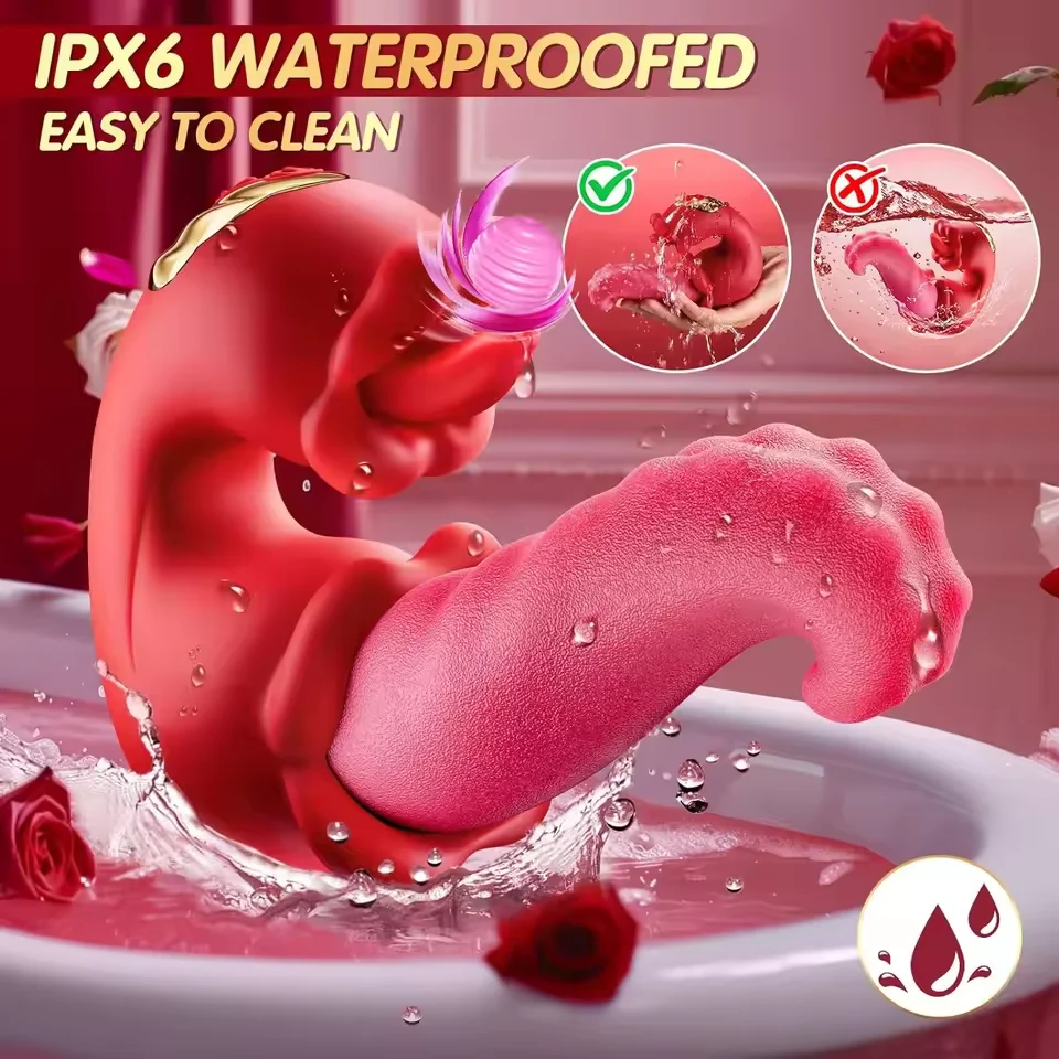 Tongue Licking Vibrator Female Powerful G-Spot Vagina Massager Dildo Thrusting Swing Clitoris Stimulator Women Sex Toy for Adult - Image 5