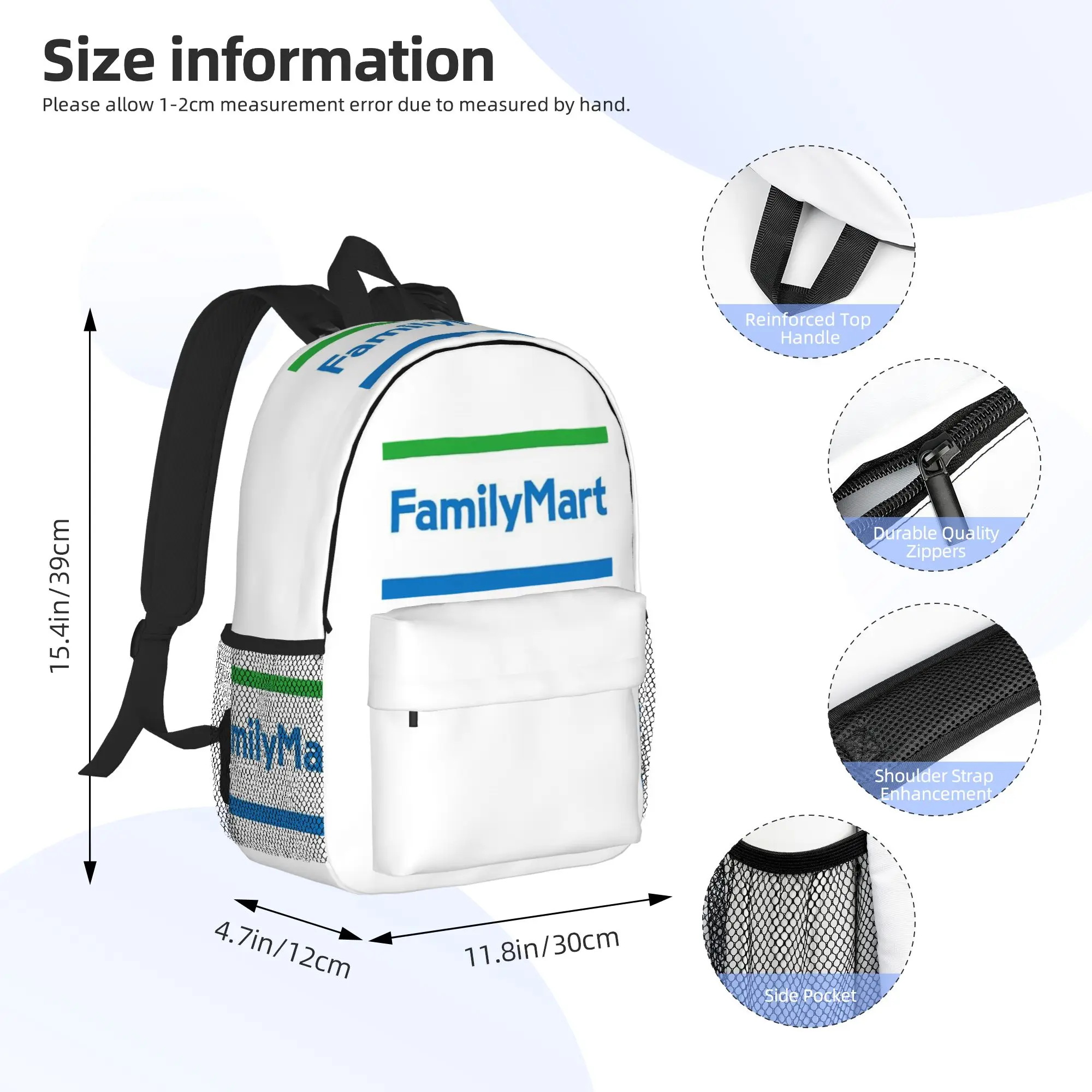 FamilyMart Backpack Hot Sale Daypack Large Capacity Boys Girls BookBag Shoulder Bags for Men Women School Bag