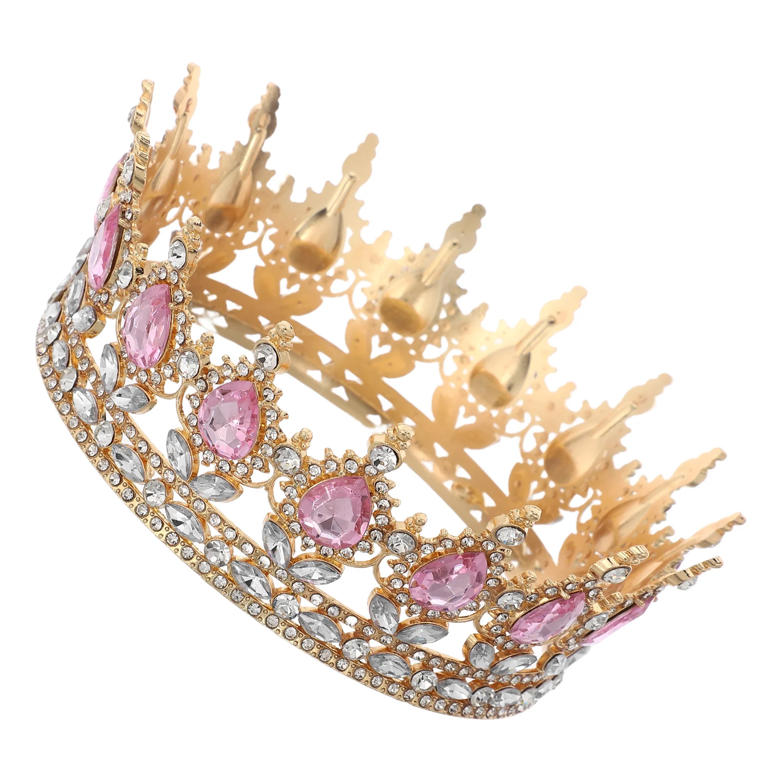 

Bridal Tiara Crown Headband Women Girls Bride Pageant Princess Accessories Rhinestone Vintage Style Wedding Hair ornaments