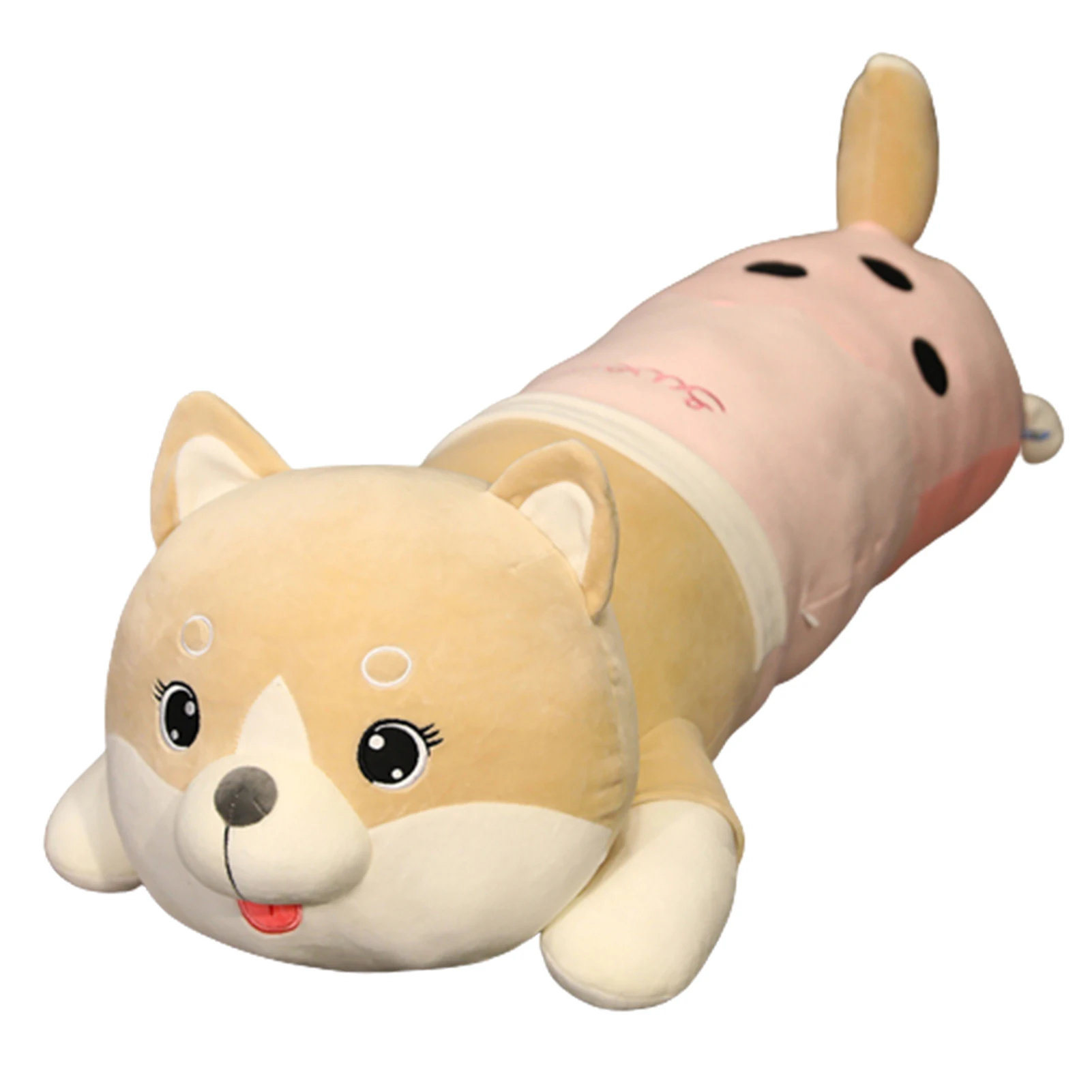 Adorável filhote de cachorro boneca de pelúcia macio brinquedo de pelúcia crianças abraçando travesseiro presente de aniversário para meninos meninas