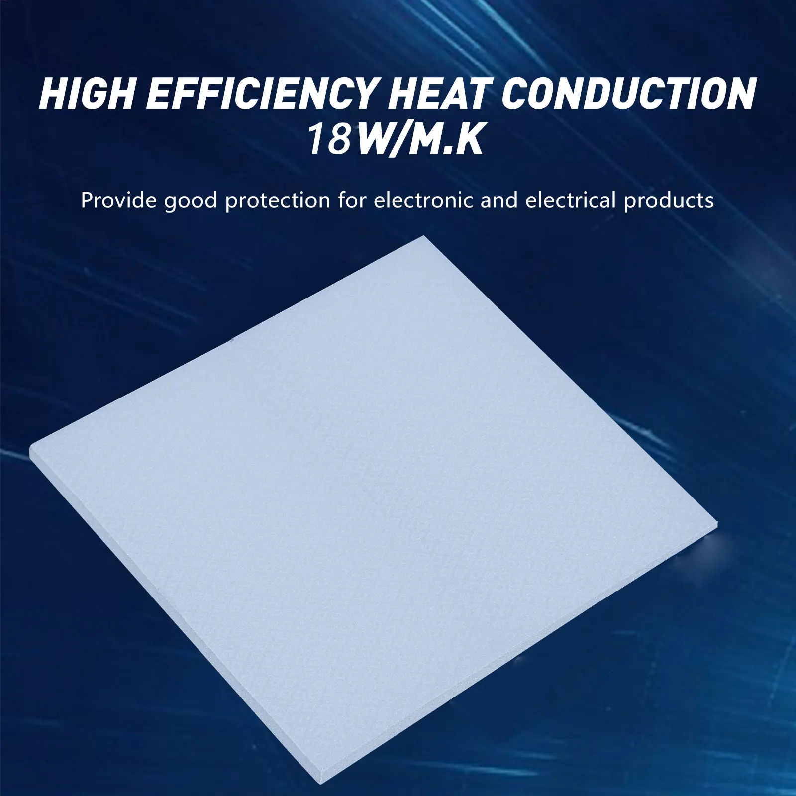Upsiren OEM 18W Heat Dissipation Silicone Pad CPU/GPU Graphics Card Water Cooling Thermal Pad Silicone Grease Pad 100x100mm
