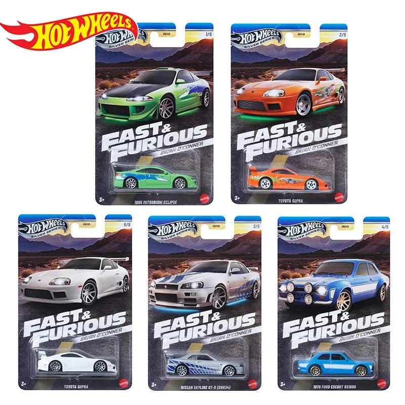 Assorted Hot Wheels Fast and Furious HNR88 H Case Miniature Cars Hotwheels 1/64 Car Model Hoteelws Carros Hotweheels Model Car