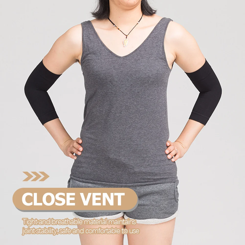 

2Pairs Elbow Covers Elastic Breathable Sleeve Perfect Fit for Sports Joint Stability Elbow Brace Guard Sports Supplies