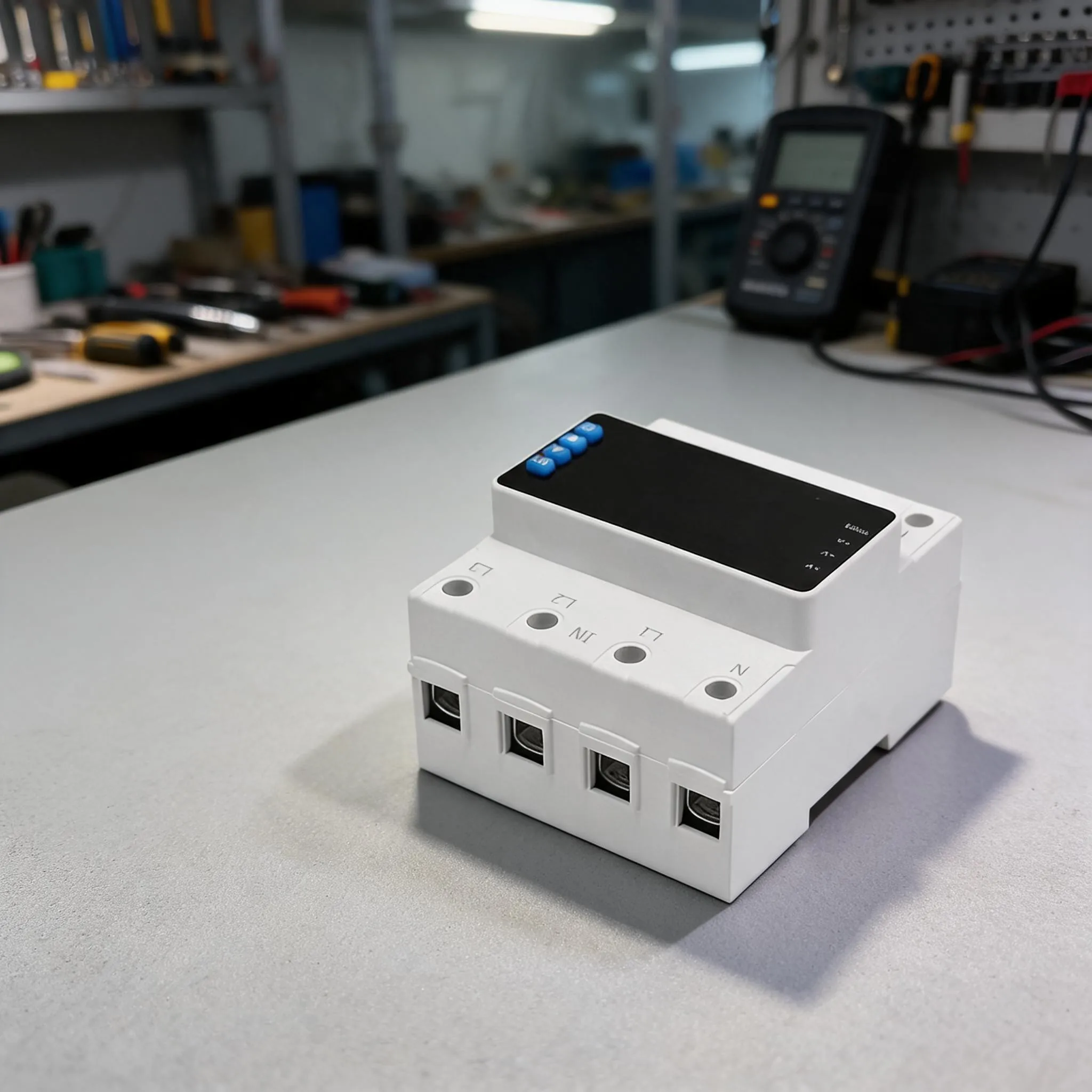 Auto For Reset Three-Phase Protector for Overcurrent 1A to 63A 100A Adjustable Range with Forward Input Reverse Output Wiring