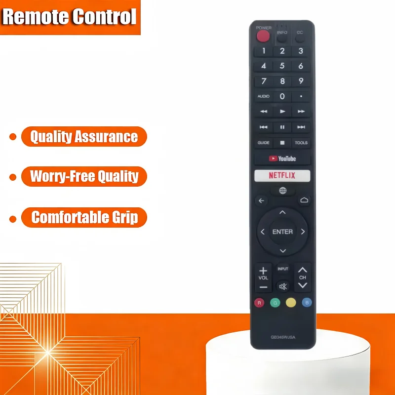 

Replacement Remote Control Compatible for GB345WJSA GB346WJSA Sharp TV 4T-C70BK2UD with Netflix YouTube