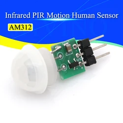 Javino 1/10/20Pcs Mini IR Pyroelectric Infrared PIR Motion Human Sensor Automatic Detector Module AM312 Sensor DC 2.7 to 12V