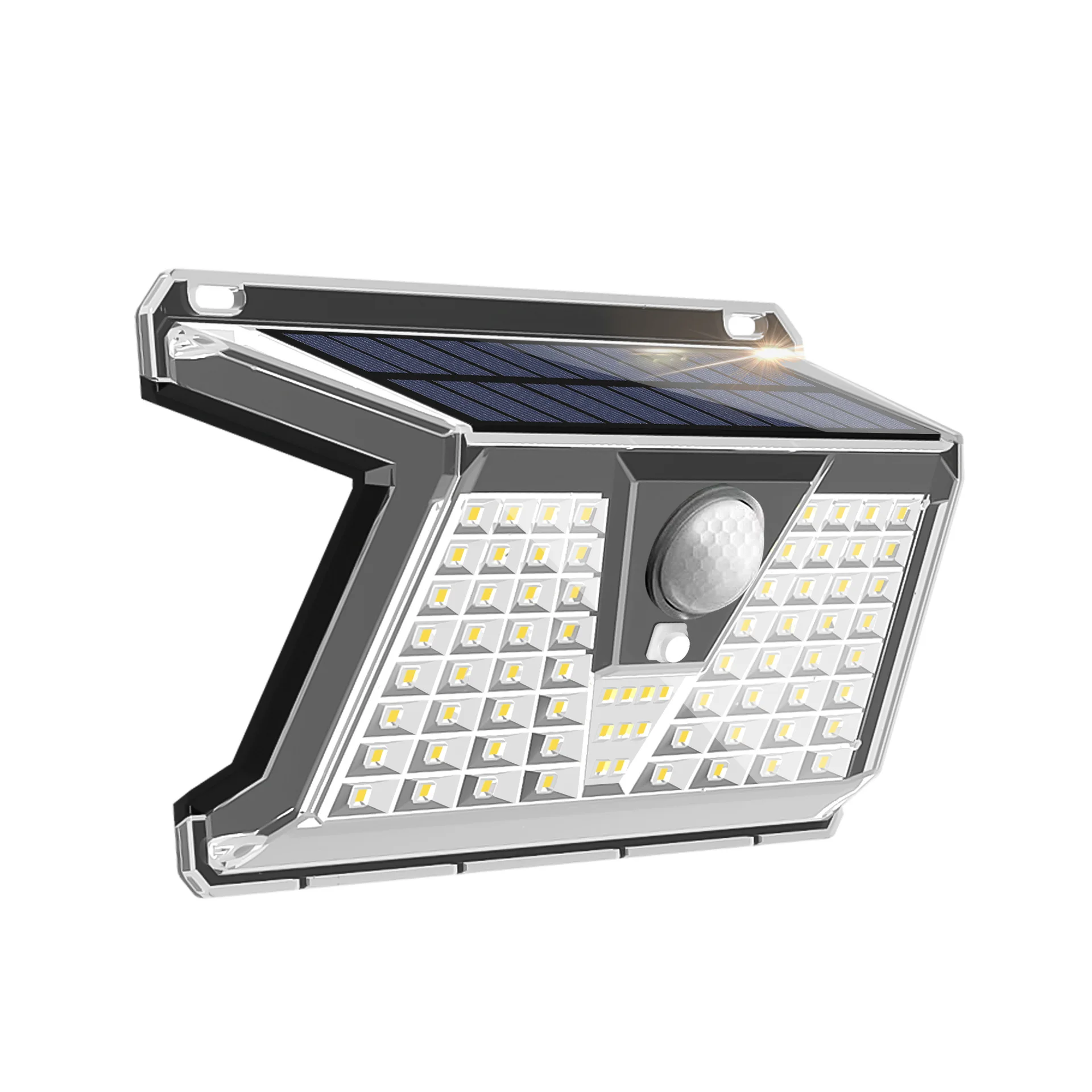 Solar wall lamp, outdoor waterproof household lighting, outdoor four-mode human body induction explosion energy-saving lighting view 4