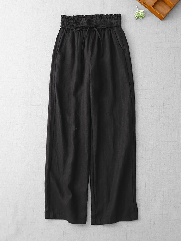 High Waist Wide Leg Pants Women's Thin Drapey Loose Slimming Casual Straight Long Pants Large Size Summer Fashion Commute Style