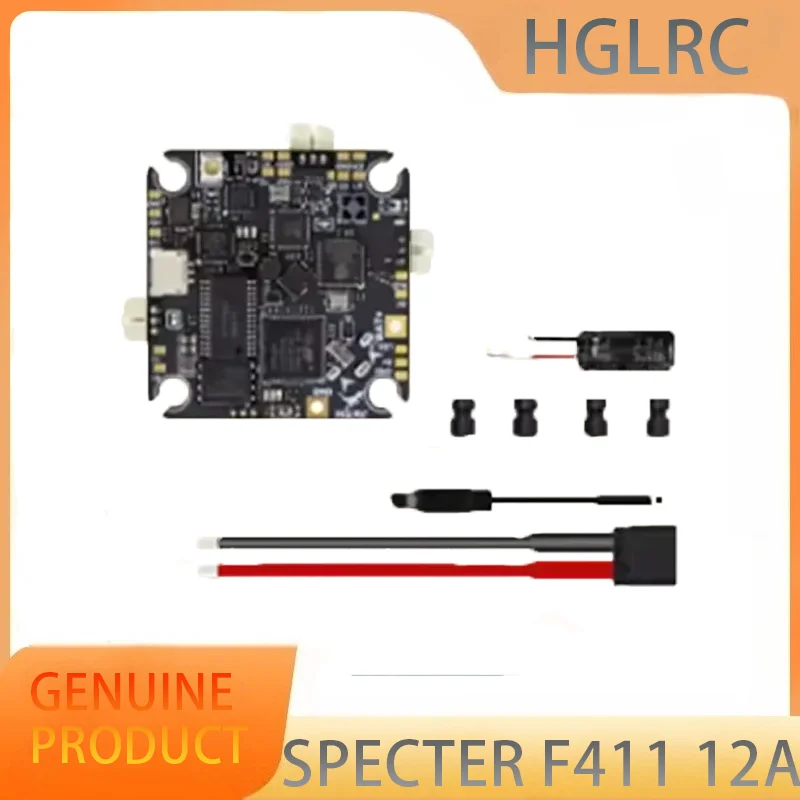 

HGLRC SPECTER F411 12A AIO F411 Flight Controller 12A 4in1 ESC 400mW UART ELRS 2.4G 2-4S LiPo 25.5X25.5mm for FPV Drone