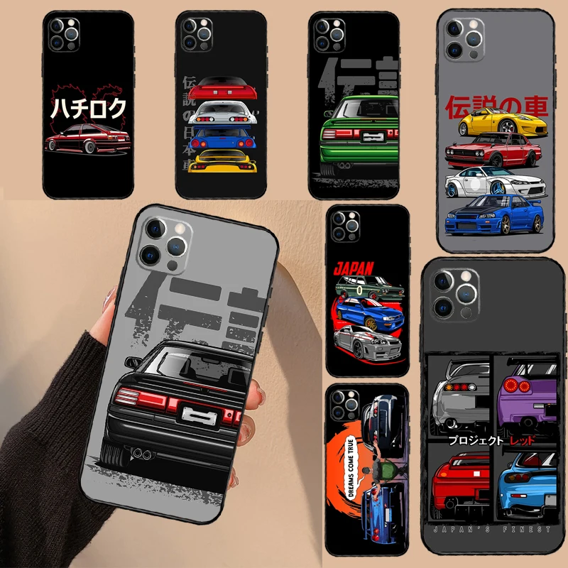 Coque de protection pour Honor Magic 8 7 6 5 Lite, Honor 200 400 Pro 50 70 90 X8c X8b X9a X9b X9c Win RT, motif voiture de sport japonaise JDM