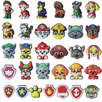 31pcs Paw Patrol Pvc Shoe Charms Set Crocs Accessories Buckle Chase DIY Cartoon Shoes Decoration for Kids Croc Kids Party Gift