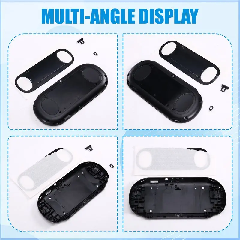AT82-For 2000 Rear Faceplate Case Durable Replacement Back Cover With Sticker For Enhanced Gaming Experience Perfect Fit