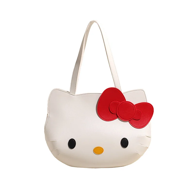 

Sanrio Hello Kitty Shoulder Bag PU Leather Luxury Designer Handbag and Purse Cute Backpack for Women Girl Student