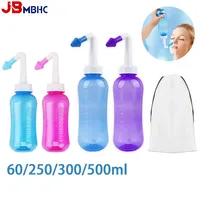 250/300/500ml Nasal Irrigator Waterpulse Nasal Wash Cleaner Rinse Bottle Adults Nose Neti Pot Avoid Allergic Rhinitis Sinusitis