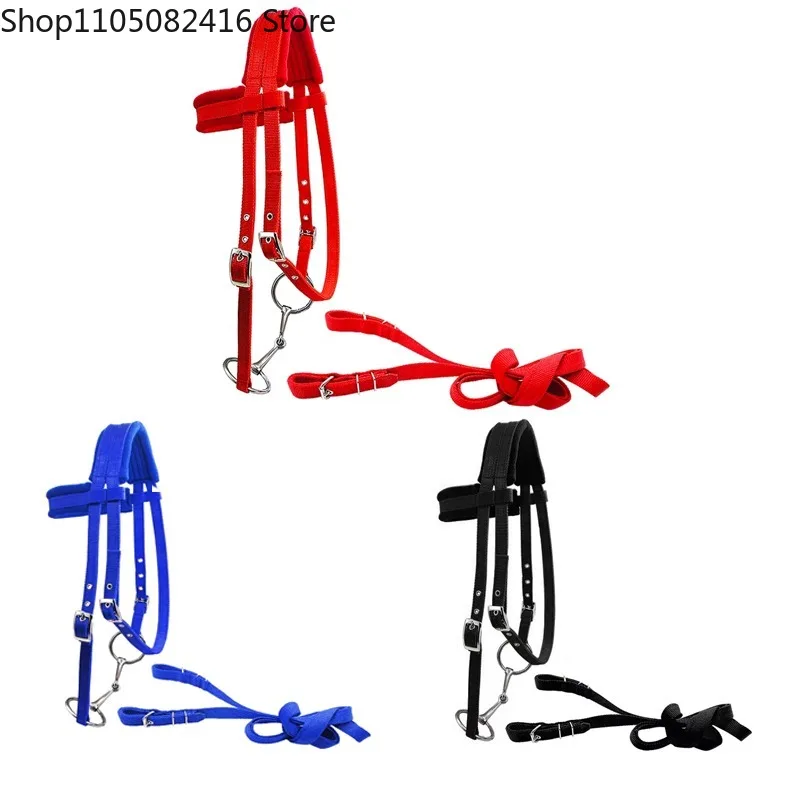 Horse Halter Soft Equestrian Reins Durable  Head Collar Halter Horse Riding Bridle Horse Racing Equestrian Equipment
